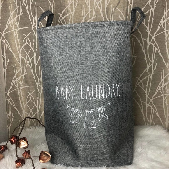 Rae Dunn Other - RAE DUNN FARMHOUSE HOME DECOR BUNDLE BABY MOM LAUNDRY BASKET HOME NURSERY RD HTF